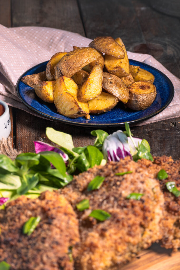 Wedges aus dem Ofen, deftig mariniert und kinderleicht zubereitet